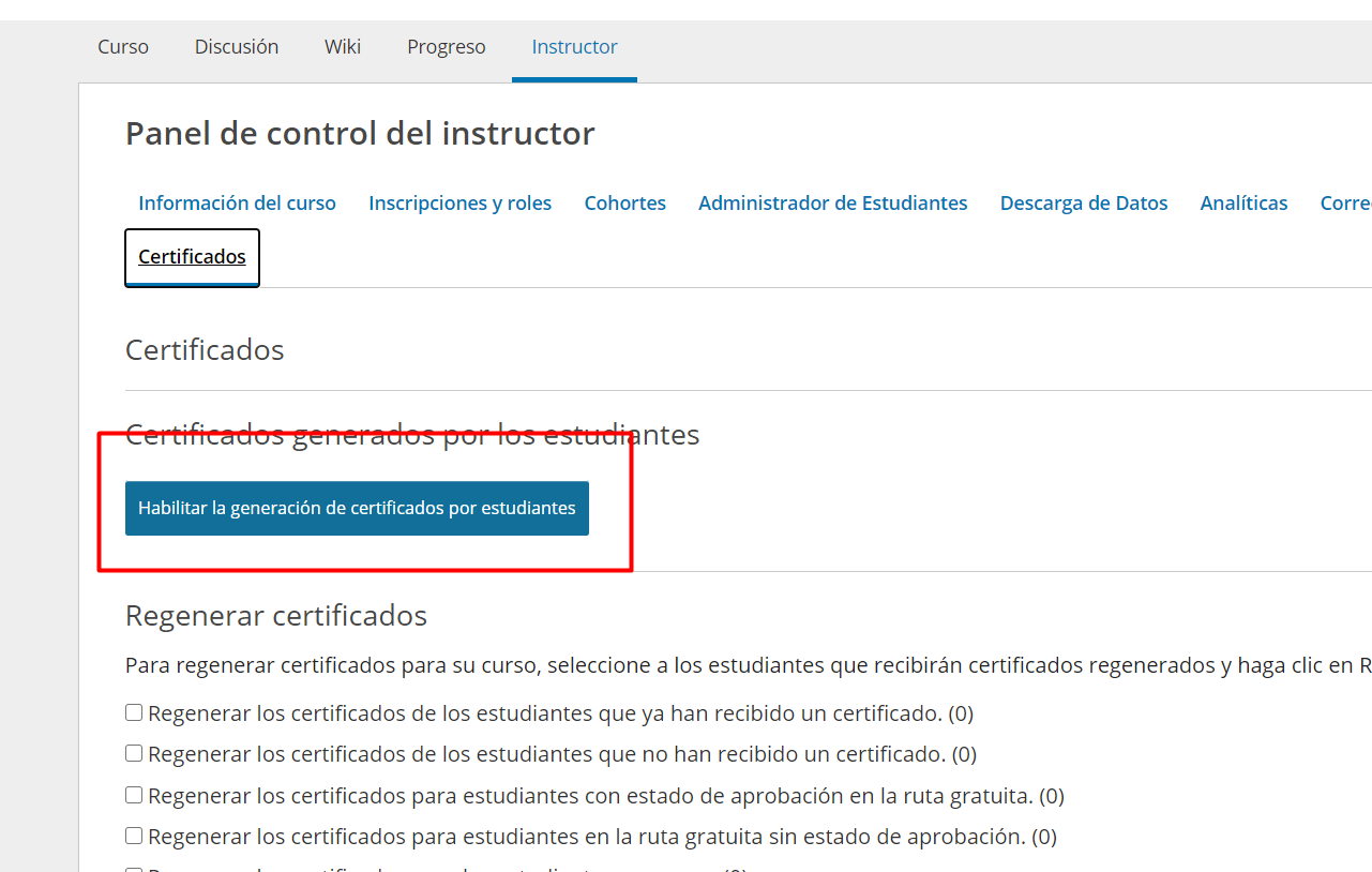 Como configurar los certificados en Open Edx - Parte 5
